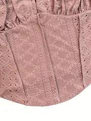 Elara Lace-Up Crop Top