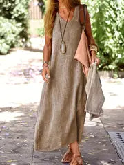 Serena V-Neck Maxi Dress