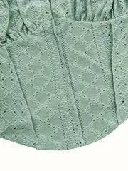 Elara Lace-Up Crop Top
