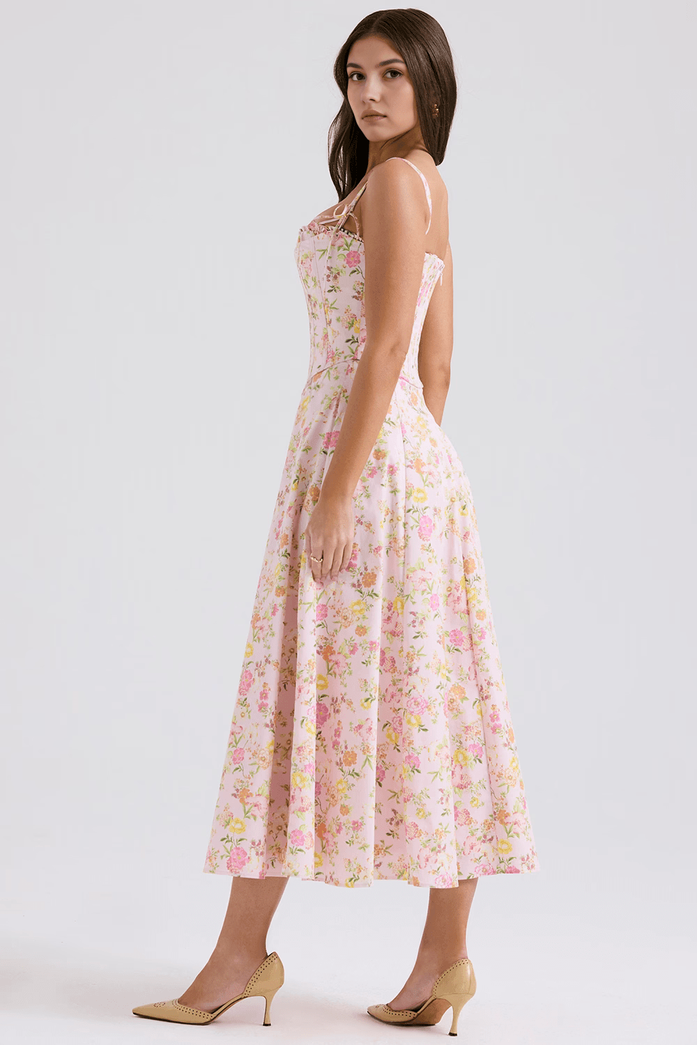 Louise Midi Dress + Removable Corset
