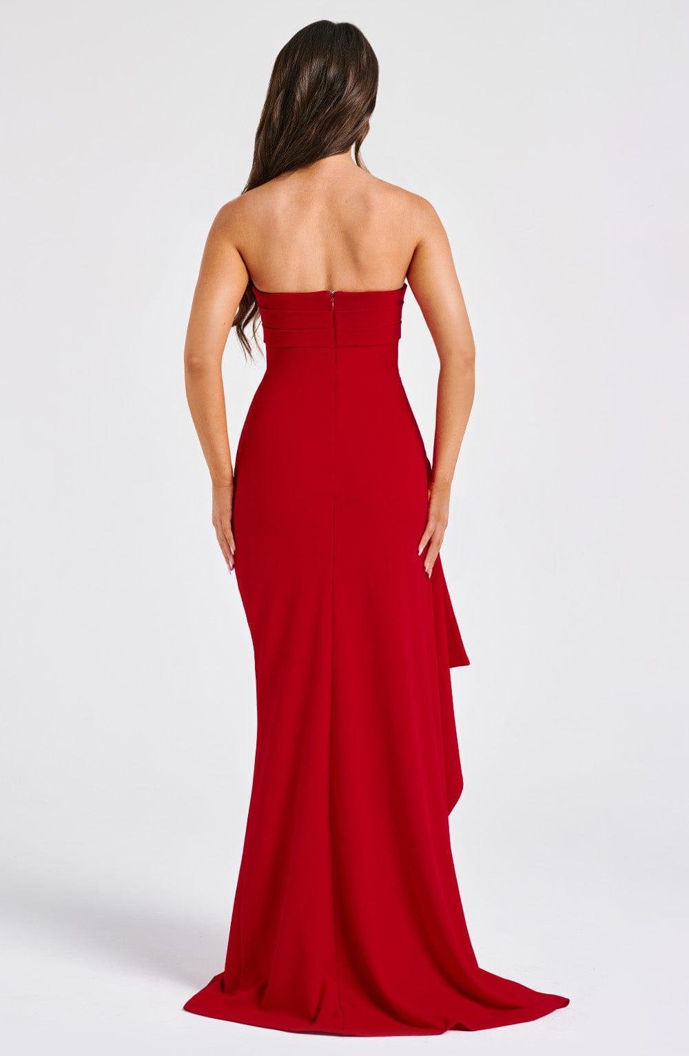 Zafira Vestido Maxi - Rojo