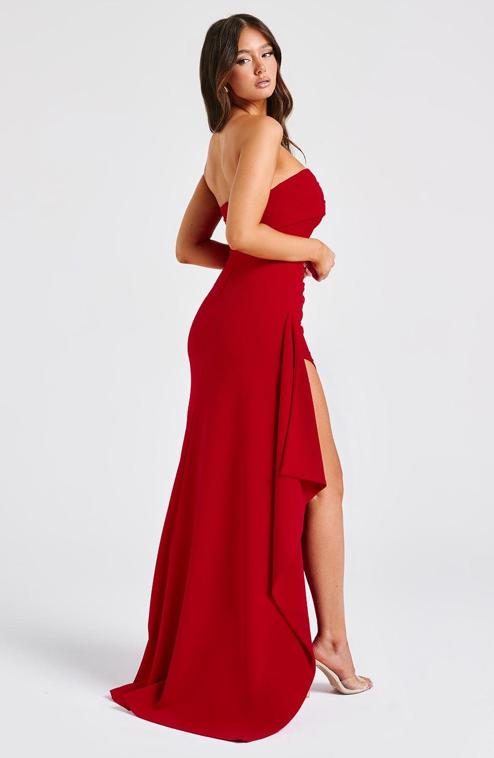 Zafira Vestido Maxi - Rojo