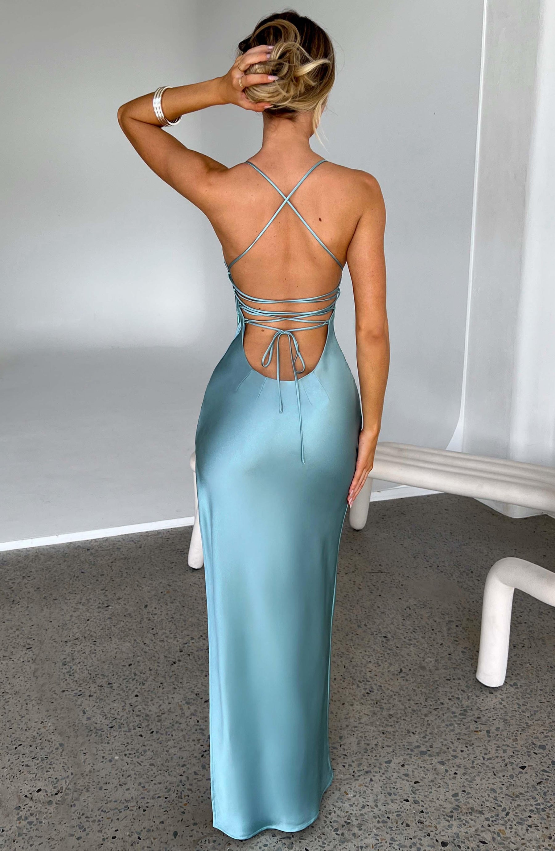 Makalita Vestido Maxi - Turquesa