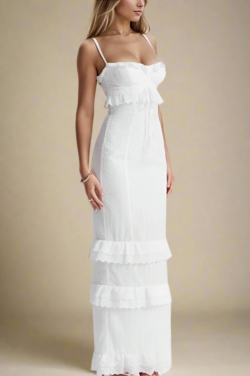 Lolla Maxi Dress - Blanco