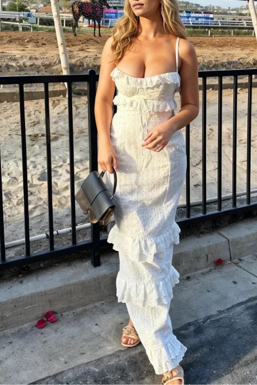 Lolla Maxi Dress - Blanco