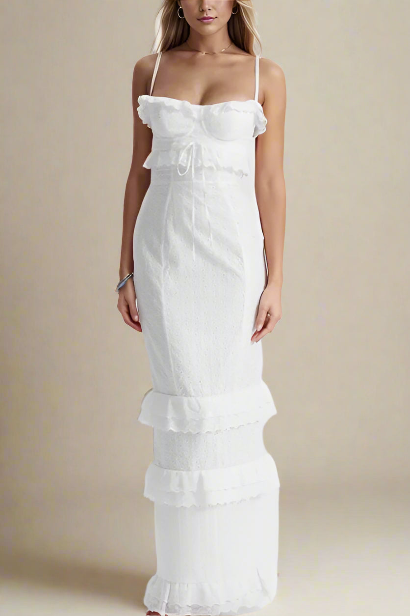 Lolla Maxi Dress - Blanco