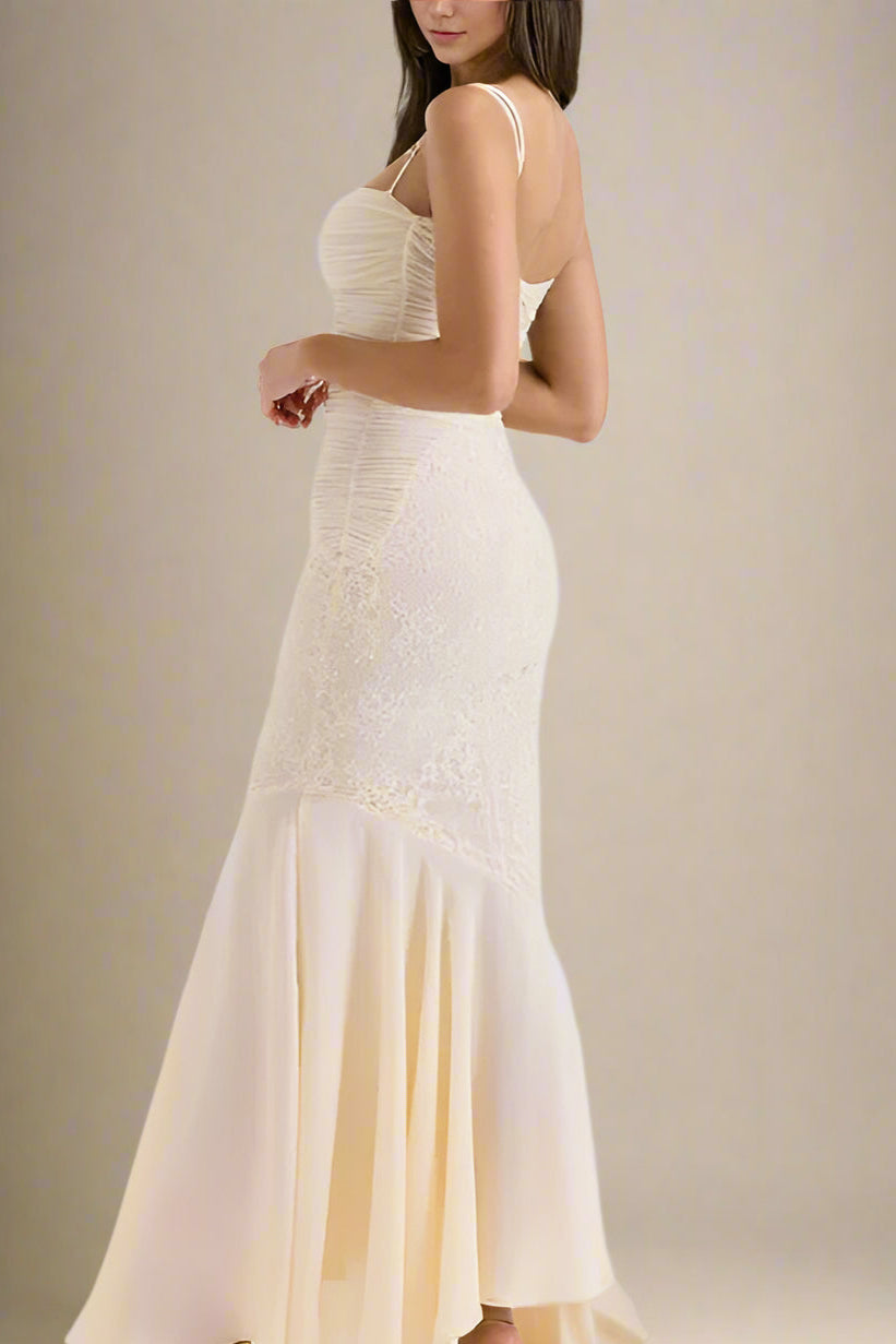 Selena Maxi Dress - Beige Cream