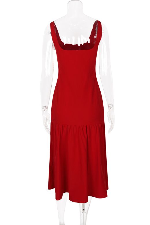 Harriet Midi Dress - Lipstick Red