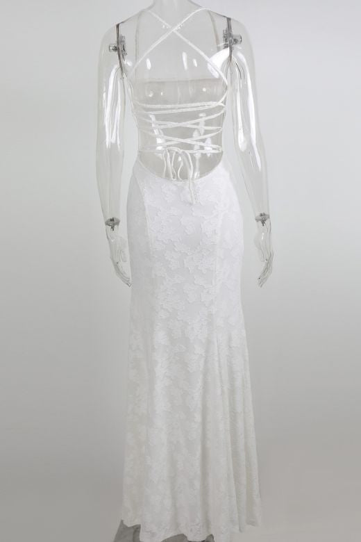 Kora Maxi Dress - Pearl White