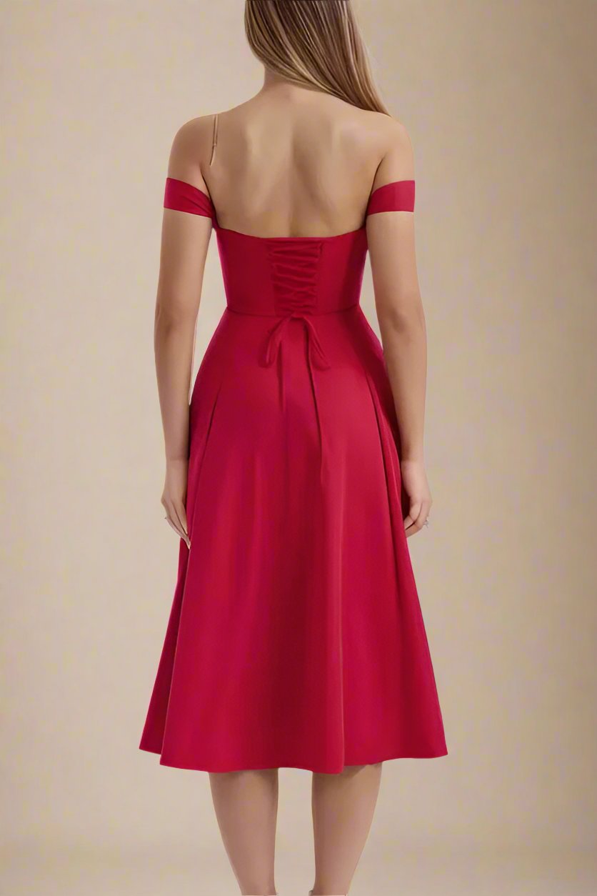 Monique Dress - Lipstick Red