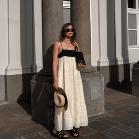 Maxi Dress with Sling Cutout