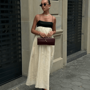 Maxi Dress with Sling Cutout