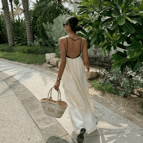 Maxi Dress with Sling Cutout