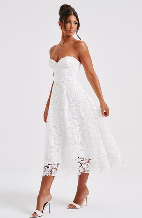 Ishani Midi Dress - Ivory