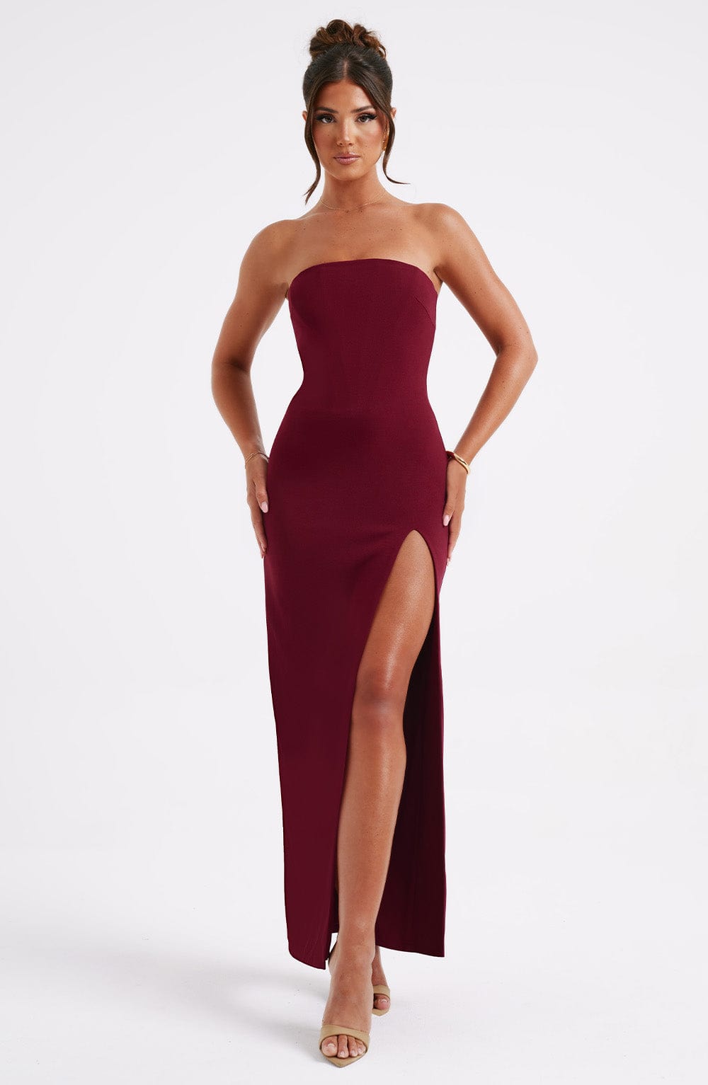 Marcia Maxi Dress - Burdeos