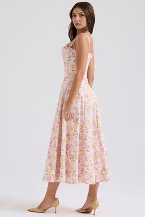 Louise Midi Dress + Removable Corset