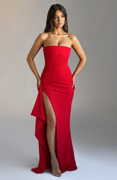 Zafira Vestido Maxi - Rojo