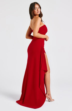 Zafira Vestido Maxi - Rojo