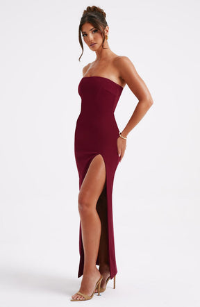 Marcia Maxi Dress - Burdeos