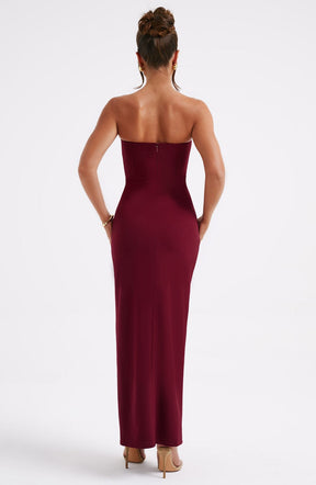 Marcia Maxi Dress - Burdeos