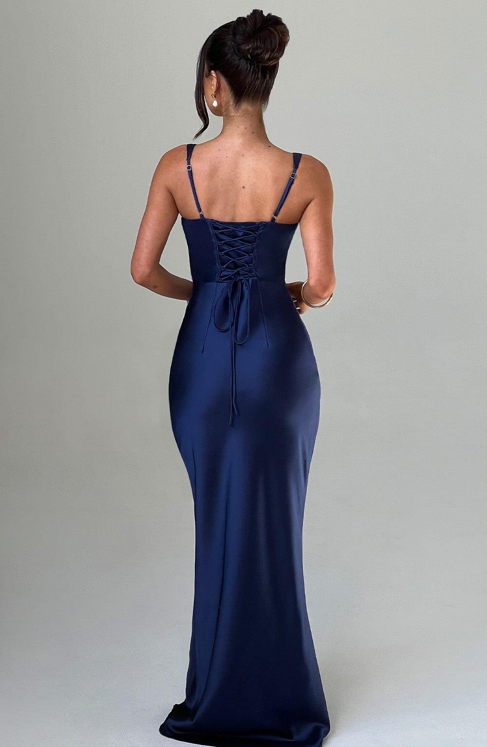 Shae Vestido Maxi - Azul Marino