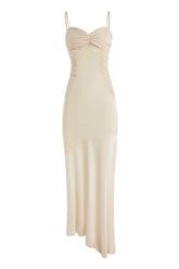 Selena Maxi Dress - Beige Cream