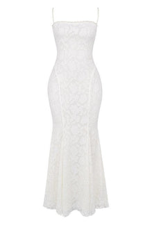 Kora Maxi Dress - Pearl White