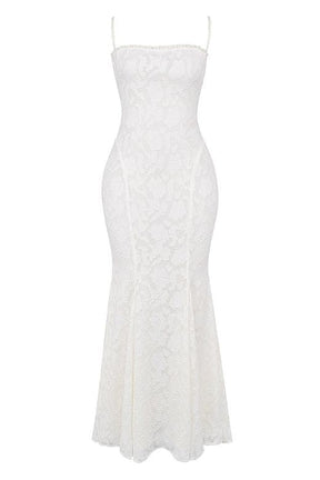 Kora Maxi Dress - Pearl White