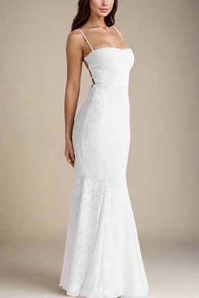 Kora Maxi Dress - Pearl White