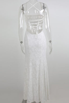 Kora Maxi Dress - Pearl White