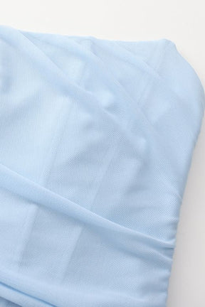 Margot Wrap Top and Maxi Skirt Outfit Set - Sky Blue