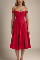 Monique Dress - Lipstick Red