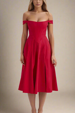 Monique Dress - Lipstick Red