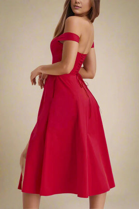 Monique Dress - Lipstick Red