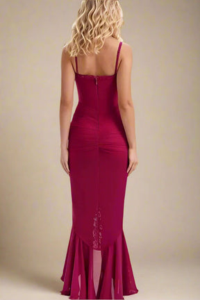 Noah Wrap Midi Dress- Red Wine
